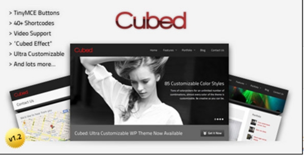 Product picture Cubed - Ultra Customizable Premium WP Theme